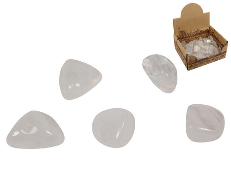 Assorted 2-3cm polished rock quartz stones, ideal for crafts, decor, and healing, showcasing natural beauty and energy.