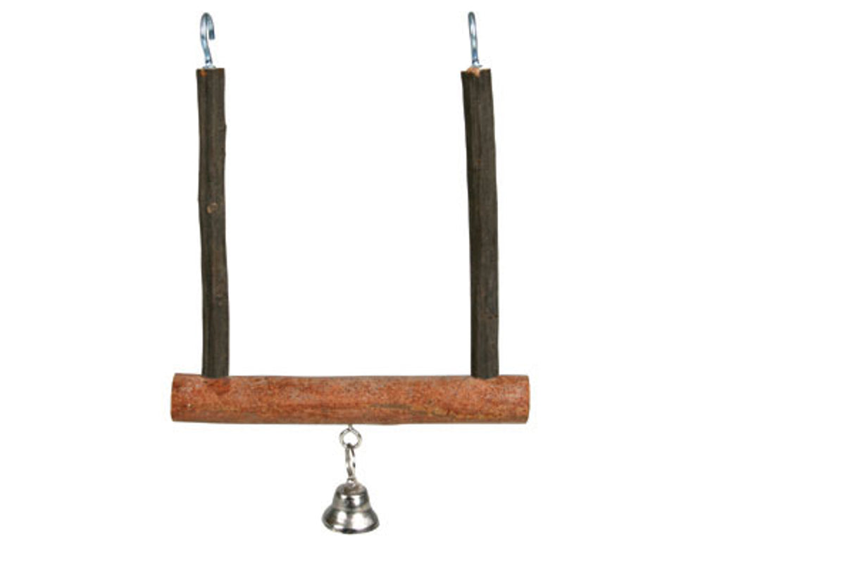 Natural Living Swing for birds, 12cm x 15cm, safe materials, encourages exercise and play, ideal for small birds.