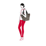 Reisenthel Shopper Bag in Baroque Taupe, stylish and practical with 15L capacity, zip pocket, and water-repellent polyester.