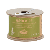 Set of 2 durable paper wire rolls with integrated cutter, perfect for floral arrangements and gift wrapping.