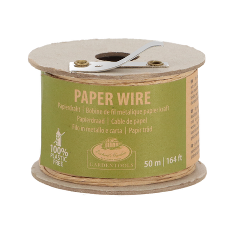 Set of 2 durable paper wire rolls with integrated cutter, perfect for floral arrangements and gift wrapping.