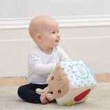 Colorful Peter Rabbit Activity Cube with interactive elements promoting sensory exploration and fine motor skills for toddlers.