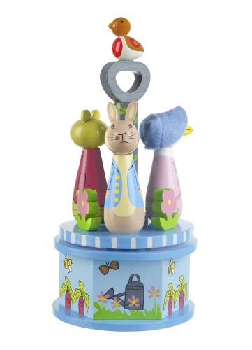 Peter Rabbit Musical Carousel: charming nursery décor with spinning characters and soothing lullaby for baby’s sweet dreams.