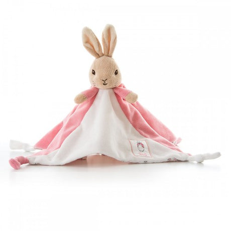 Soft plush Flopsy Bunny Comfort Cozie, 30 x 30cm, perfect for snuggles and imaginative play for kids aged 0-5.