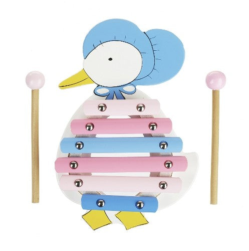 Jemima Puddle-Duck Xylophone with vibrant colors, illustrations, and designed for toddlers to inspire music and creativity.
