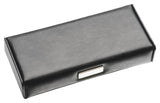 Elegant leather look pen box with silk lining and magnetic closure, perfect for organizing and gifting premium pens.