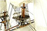 Detailed 1/65 scale model of the cHMS Endeavour, capturing the iconic ship of Captain Cook's historic voyages.