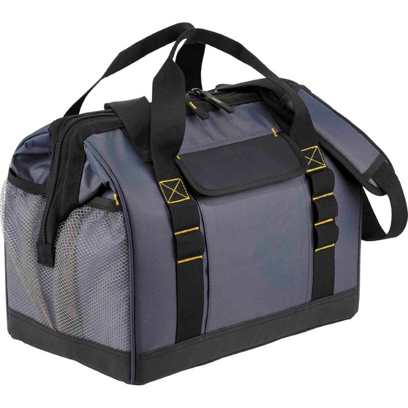 Arctic Zone Workmans Pro Cooler bag in durable polyester, holds 24 cans, features leak-proof lining and water-resistant bottom.