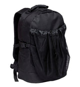 Durable Basket Backpack with mesh net, spacious compartments, and comfort features for sports and outdoor activities.