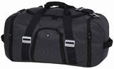 Durable Identity Overnight Bag with spacious compartments, stylish design, and music pocket for travelers.
