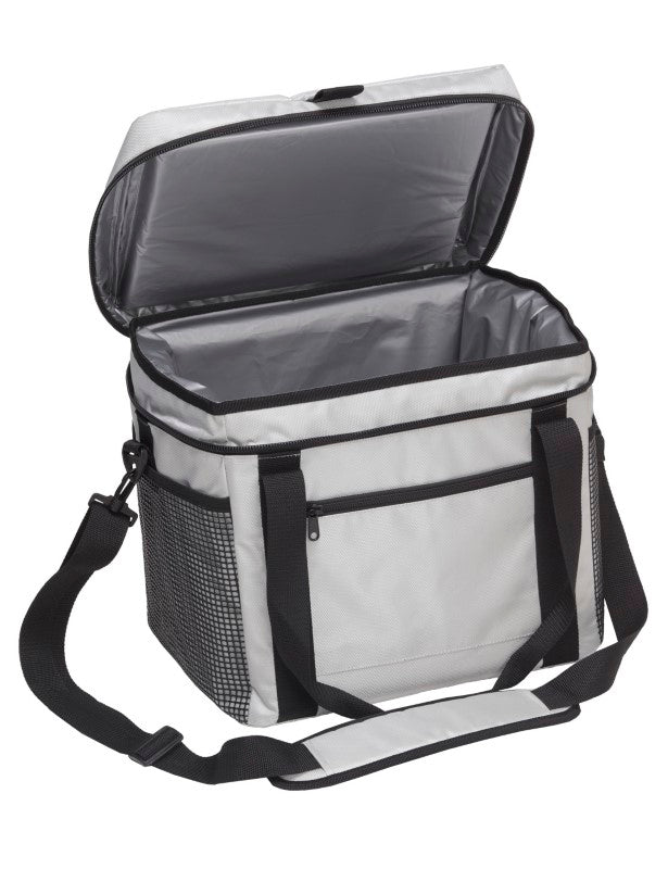 Durable nautical cooler bag with 28L capacity, leak-proof lining, and adjustable strap for outdoor adventures.