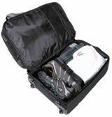 Durable Transit Travel Bag with detachable backpack, laptop sleeve, and spacious design for organized travel.