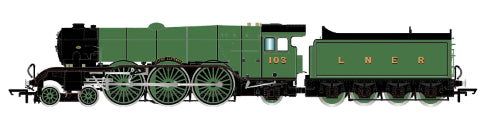 Hornby Dublo LNER Class A1 103 model locomotive with intricate detailing, authentic GNR livery, and smooth operation.
