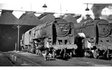 Detailed model of Hornby BR 9F Class 92167, a powerful 2-10-0 steam locomotive showcasing British engineering excellence.