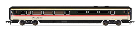Hornby BR Mk4 Standard/Kitchen Coach H model, showcasing detailed design and historical significance in British rail travel.