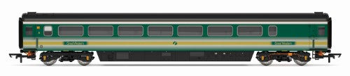 Hornby FGW Mk3 Trailer Guard Stand for model railways, featuring detailed craftsmanship for authentic Great Western Railway setups.