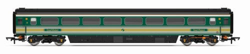 Hornby FGW Mk3 Trailer Standard 42271 model, showcasing detailed design and First Great Western livery from the 2000s.