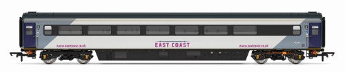 Hornby East Coast Mk3 Trailer Std Dsbld model, 1:76 scale, featuring detailed design and historic British railway authenticity.