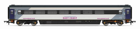 Hornby East Coast Mk3 Trailer Std Dsbld model, 1:76 scale, featuring detailed design and historic British railway authenticity.