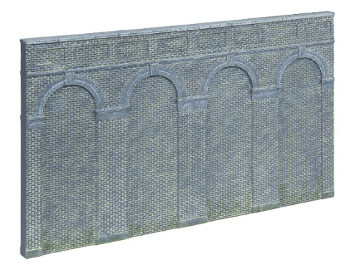 Hornby Accessories - High Lev.Arch Retain.Wall-Blue