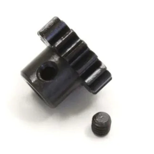 Kyosho 16T pinion gear with 1.0 module and 5mm shaft, designed for enhanced RC performance and durability.