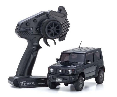 Mini RC crawler Radio Control MX-01 Suzuki Jimny in Black Pearl, featuring high-torque motor and detailed body for off-road fun.