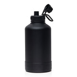 Insulated Flask offers 1.9L capacity, double-walled stainless steel, and removable pet bowl for outdoor hydration adventures.