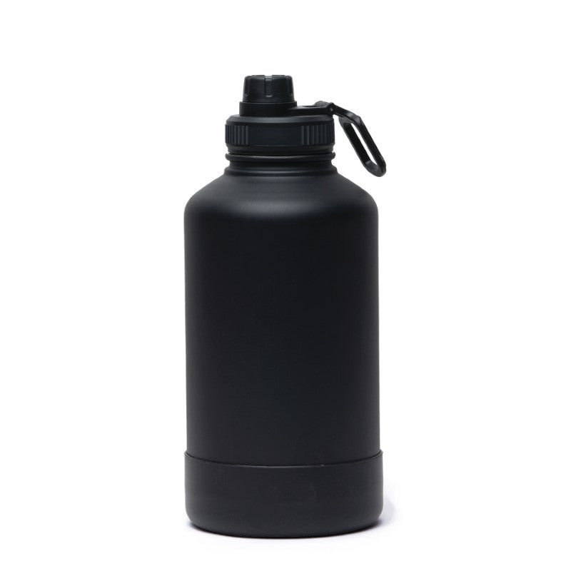 Extra-large insulated flask with copper plating, removable pet bowl base, and leak-proof lid, ideal for outdoor adventures.