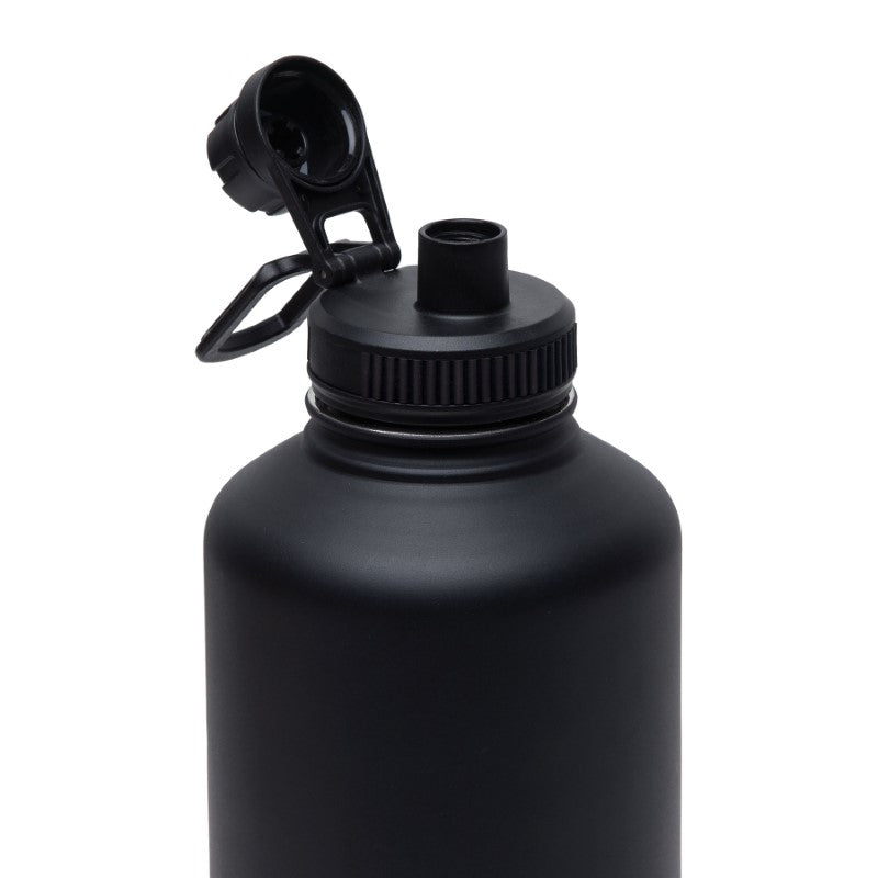 Large insulated flask with detachable pet bowl, double-walled stainless steel, keeps drinks hot for 12 hours, cold for 48.