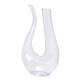 Elegant lead-free crystal wine decanter with abstract design, 1400ml capacity for enhancing red wine aromas.
