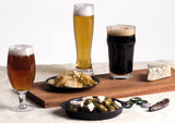 Craft Beer Glass Set featuring 3 glasses: Lager, Pilsner, and Pint, elegantly packaged for the ultimate beer tasting experience.