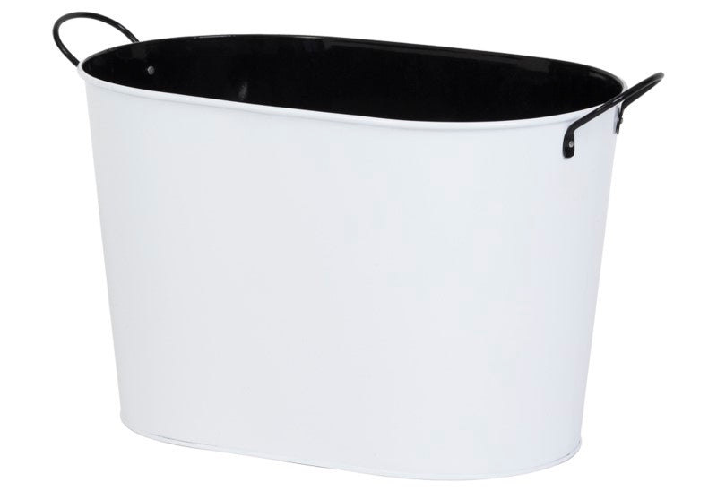 Stylish Event Ice Bucket in powder-coated steel with leak-proof inner, dual handles, and 22L capacity for any gathering.