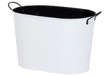 Stylish Event Ice Bucket in powder-coated steel with leak-proof inner, dual handles, and 22L capacity for any gathering.