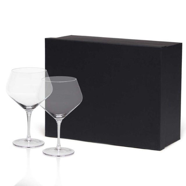 Elegant Ginaissance Glass Set with two stemmed 550ml glasses, perfect for gin and tonic, sangria, and stylish entertaining.