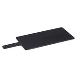 Eco-friendly Napoli Serving Board with brass rivet handle, FDA-approved, anti-mold, dishwasher safe, 45.7cm x 19cm.