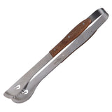 Premium 20-inch Roadhouse BBQ Tongs with rosewood handles, engraved logo, and classic presentation box for grilling enthusiasts.