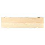 Premium Roadhouse BBQ Tongs with rosewood handles, stainless steel, engraved logo, showcased in a natural pine box.