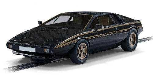 Slot Car Accessories - Lotus Esprit S2 WC Edition model featuring iconic black and gold livery, perfect for racing and display.