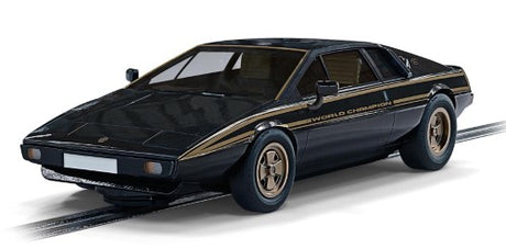 Slot Car Accessories - Lotus Esprit S2 WC Edition model featuring iconic black and gold livery, perfect for racing and display.