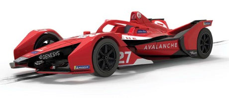 Slot car model of Formula E Andretti #27 Dennis, featuring authentic details and designed for speed and agility.