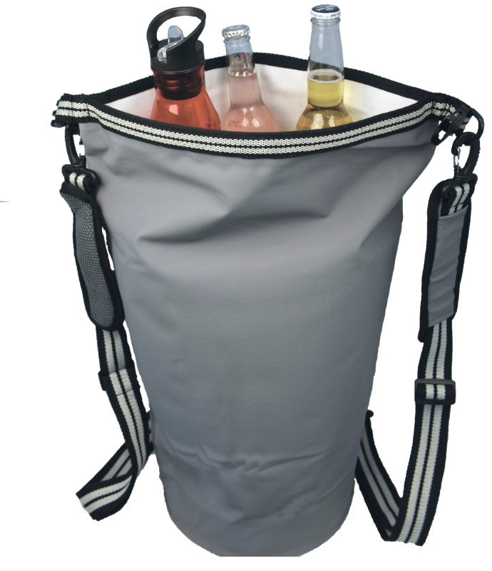 Durable Trekk Waterproof Cooler Backpack designed for outdoor adventures, featuring 15L capacity, insulation, and adjustable straps.