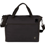 Tranzip Brief 15" Computer Tote in durable polyester with padded compartment, multiple pockets, and adjustable strap for easy transport.