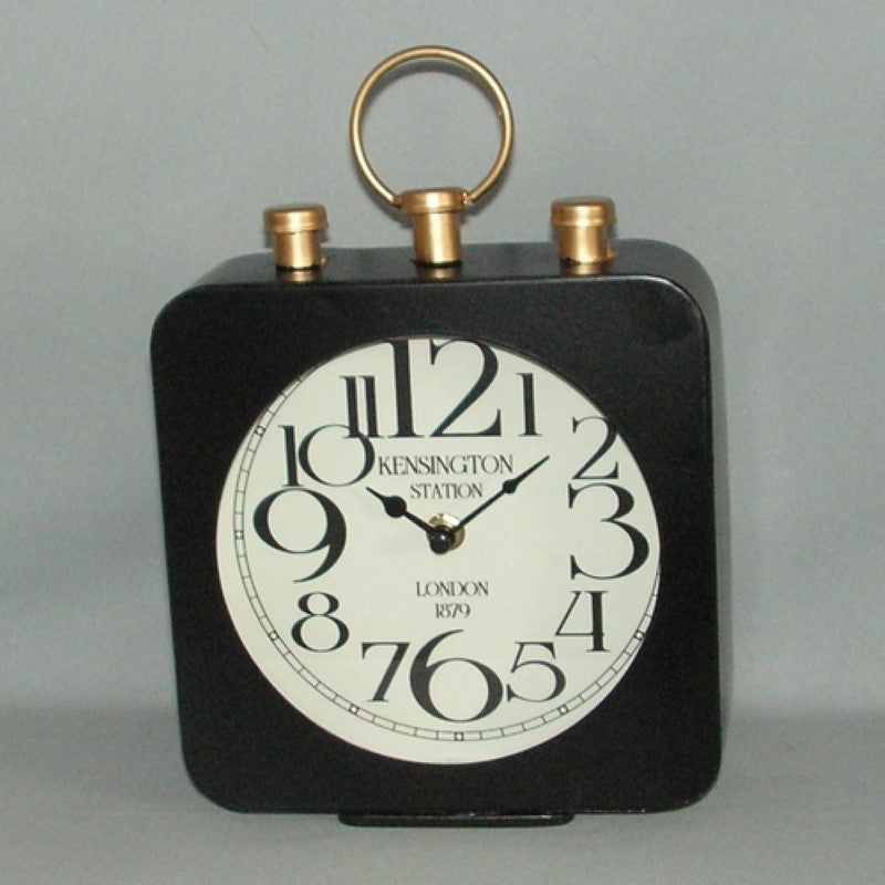 Elegant 1879 Kensington table clock (26 x 19cm) combines classic design with modern functionality for any room decor.