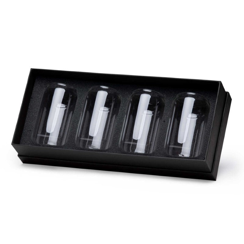 Beer Can Glass Set featuring four high borosilicate glasses, each 550ml, uniquely shaped for cocktails and beers.