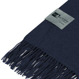 Luxurious Mt Lodge Merino Blanket Throw in soft herringbone weave, perfect for cozy nights and elegant home decor.