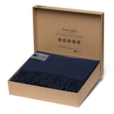 Luxurious Mt Lodge Merino Blanket Throw in herringbone weave, 100% Merino wool, perfect for cozy nights and home decor.
