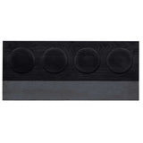 Sommelier Wine Tasting Set featuring 4 stemless glasses, pine serving tray, and chalk for wine labeling in a chic presentation box.
