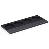 Sommelier Wine Tasting Set featuring 4 stemless glasses, pine serving tray with slate panel, and elegant presentation box.