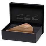Wedge Cheese Knife Block Set featuring 4 stainless steel knives and an Acacia wood block, perfect for cheese enthusiasts.