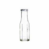 Kilner 250ml hex twist top bottle, ideal for condiments and storage, crafted from eco-friendly recycled glass.